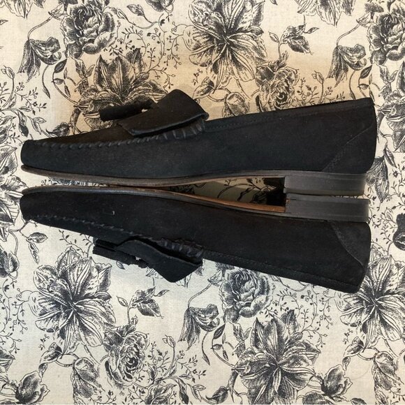 BRUNO MAGLI Sz 9 Suede Slip On with Tassels Loafers Made in Italy - Picture 8 of 12